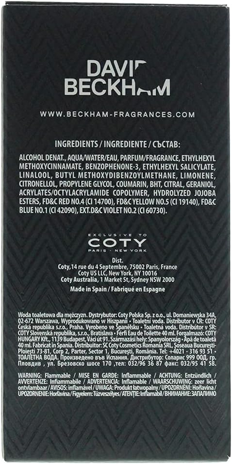 David Beckham Classic Eau de Toilette Perfume for Men, 40 ml