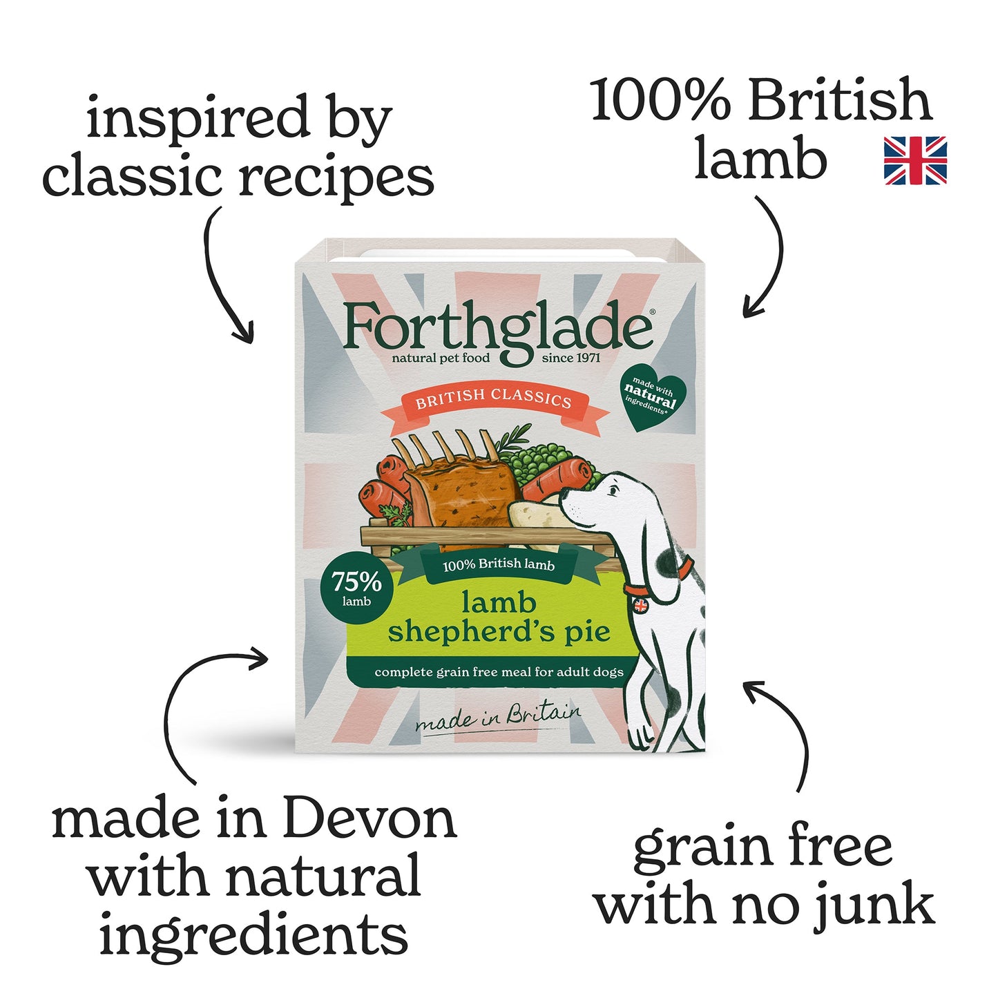British Classics Lamb Shepherds Pie Natural Wet Dog Food