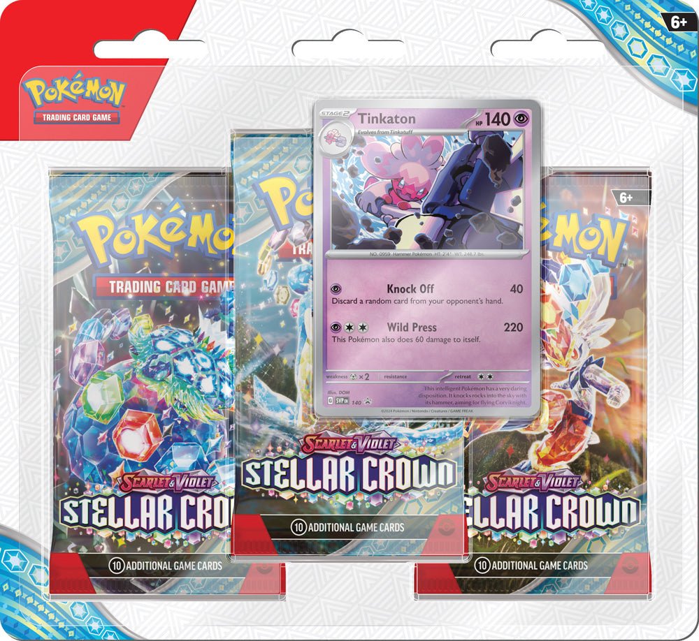 Pokémon TCG: Scarlet & Violet—Stellar Crown 3-Pack Blister