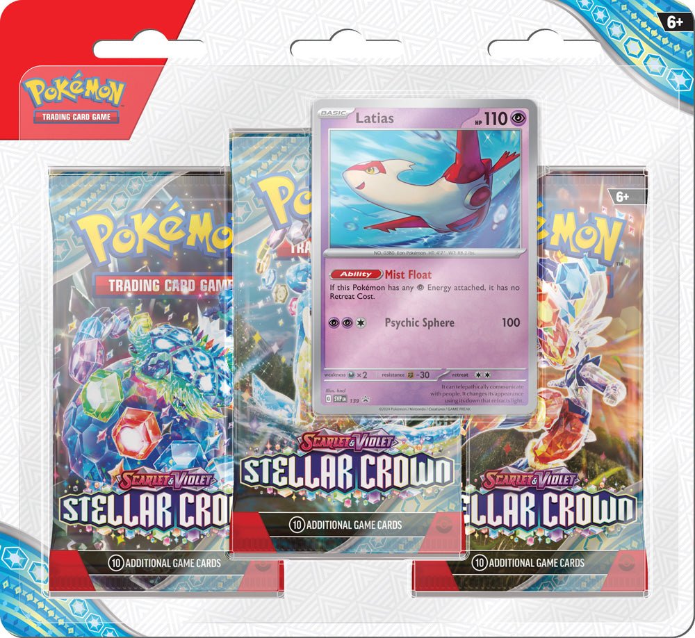 Pokémon TCG: Scarlet & Violet—Stellar Crown 3-Pack Blister